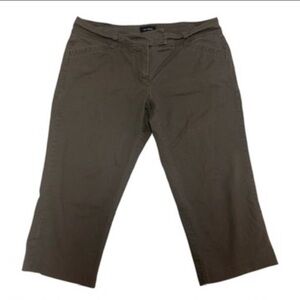 The Limited Women's Brown Low Rise Capri Pants Size 8 Drew Fit Casual